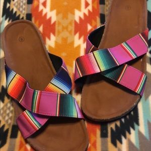 Serape sandals
